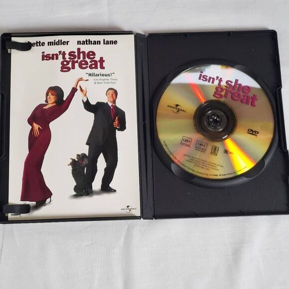 Isn't She Great (DVD) Bette Midler Nathan Lane Comedy Biopic - Picture 2 of 3